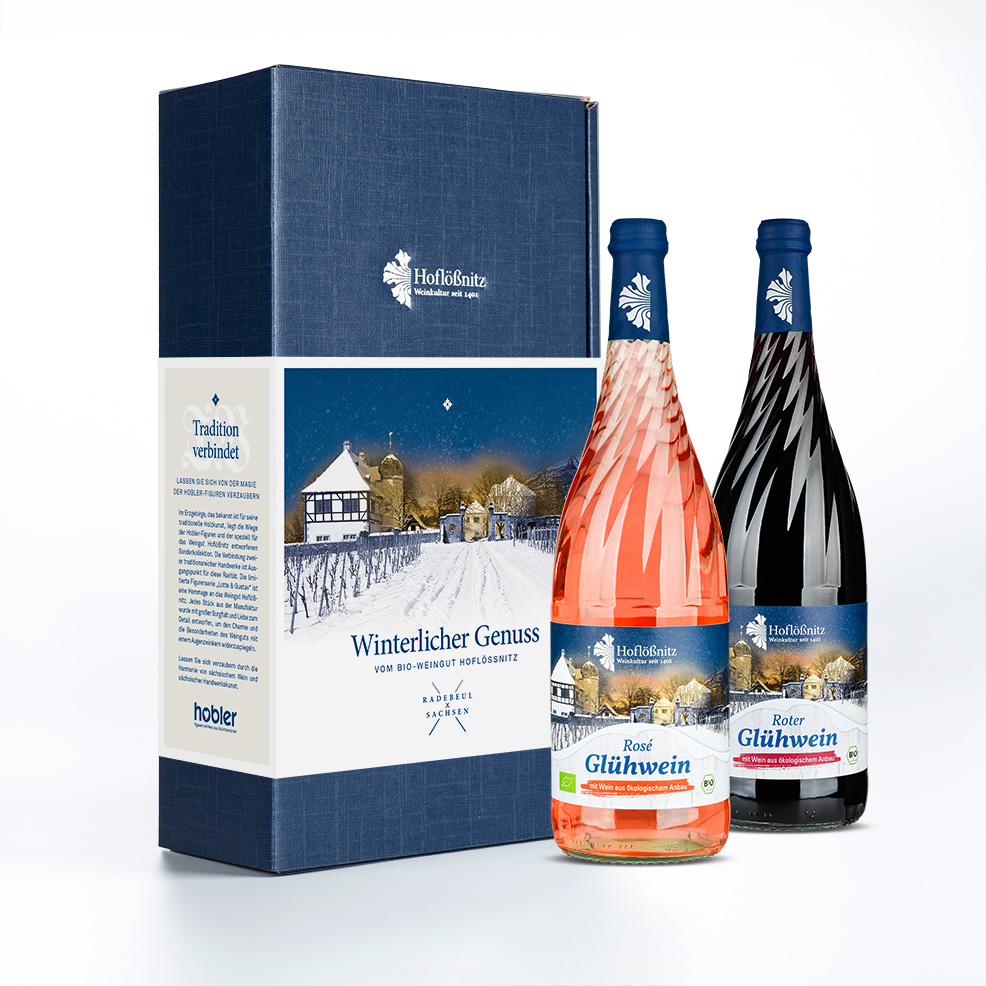 Präsent Bio-Glühwein Duo rosé/rot